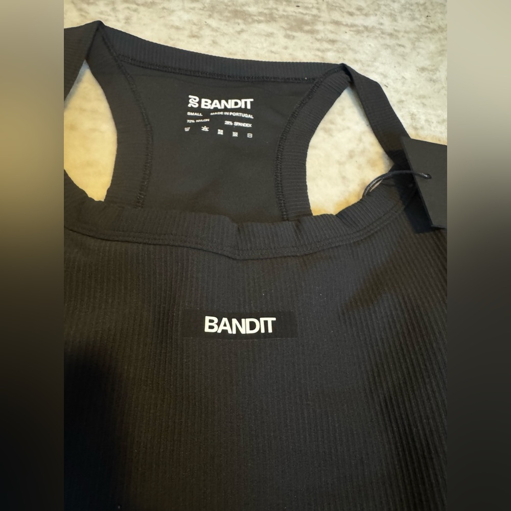 NWT, Bandit Running CADENCE™ SCOOP NECK ONE PIECE - BLACK - Picture 4 of 6